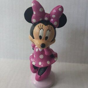 Disney Minnie Mouse figure Pink Dress & Bow